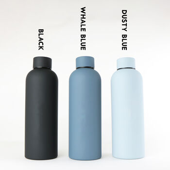 Personalised Heart Name Insulated Chubby Drinks Bottle, 5 of 6