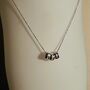Personalised ‘Good Luck’ Sterling Silver Word Charm Necklace, thumbnail 1 of 6