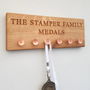 Personalised Engraved Oak Medal Hanger, thumbnail 3 of 4