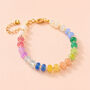 Pastel Rainbow Gemstone Bead Bracelet, thumbnail 4 of 4
