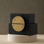 Handmade Black Leather Box Set With Brass Crescent Handles, thumbnail 1 of 3
