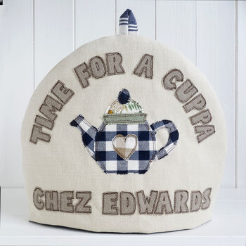 Personalised 45th / 65th Sapphire Anniversary Tea Cosy, 5 of 10