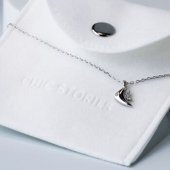 Sterling Silver Fish Charm Anklet, 5 of 6