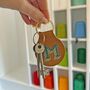 Stitch Your Own Personalised Keyring Kit Vegan Leather, thumbnail 3 of 12