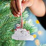 Personalised Polar Bear Family Christmas Decoration, thumbnail 2 of 5