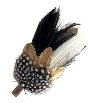 Feather Hair And Coursage Clips 'Molly', 4 of 9