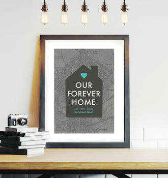 Home Sweet Home Personalised Map Print, 11 of 12