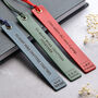 Personalised Anniversary Leather Bookmark, thumbnail 4 of 7