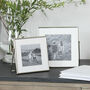 Silver Square Fine Easel Photo Frame, thumbnail 1 of 5