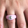 Colourful Resin Ring With Rhinestone, thumbnail 3 of 5