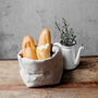 Natural Linen Storage Bread Basket, thumbnail 4 of 5