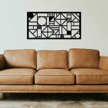 Geometric Wooden Wall Art: New Home Gift Idea, 3 of 9
