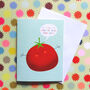 Mini Tomato Greetings Card, thumbnail 1 of 4