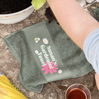 Grandma's Personalised Gardening Towel, 2 of 4