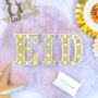 Eid LED Letter Lights Gold Mirrored, thumbnail 3 of 3