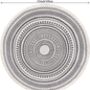 Cotton Round Rug Grey Area Rug With Tassels, thumbnail 10 of 10