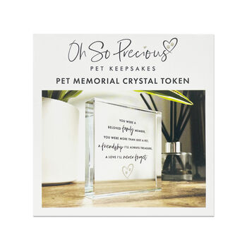 Pet Memorial Verse Crystal Token, 3 of 6