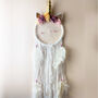 White And Purple Unicorn Floral Dream Catcher For Kids, thumbnail 1 of 6