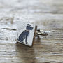 Daddy And Me Staffie Cufflinks And Dog Tag Set, thumbnail 3 of 6