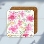 Melamine And Cork Flower Coasters, thumbnail 4 of 6