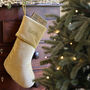 Luxury Gold Velvet Personalised Christmas Stocking, thumbnail 1 of 4