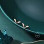 Sterling Silver Sycamore Seed Stud Earrings, thumbnail 4 of 12