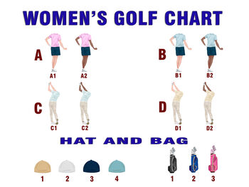 Personalised Womens Golf Print, 10 of 10