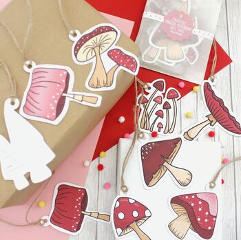 Fairytale Magical Mushrooms Gift Tags, Large, 3 of 9