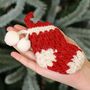 Three Fair Trade Knitted Hanging Decorations, thumbnail 4 of 9