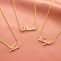 Sterling Silver Zodiac Name Necklace Gift Set, thumbnail 3 of 10