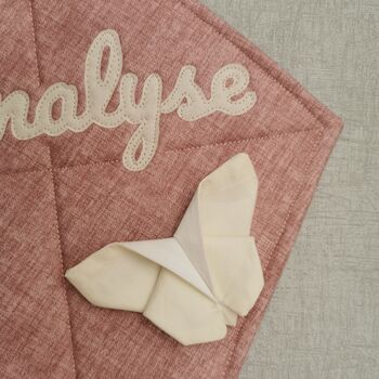 Personalised Blush Pink Sage Cream Bedroom Kite Decor, 5 of 12