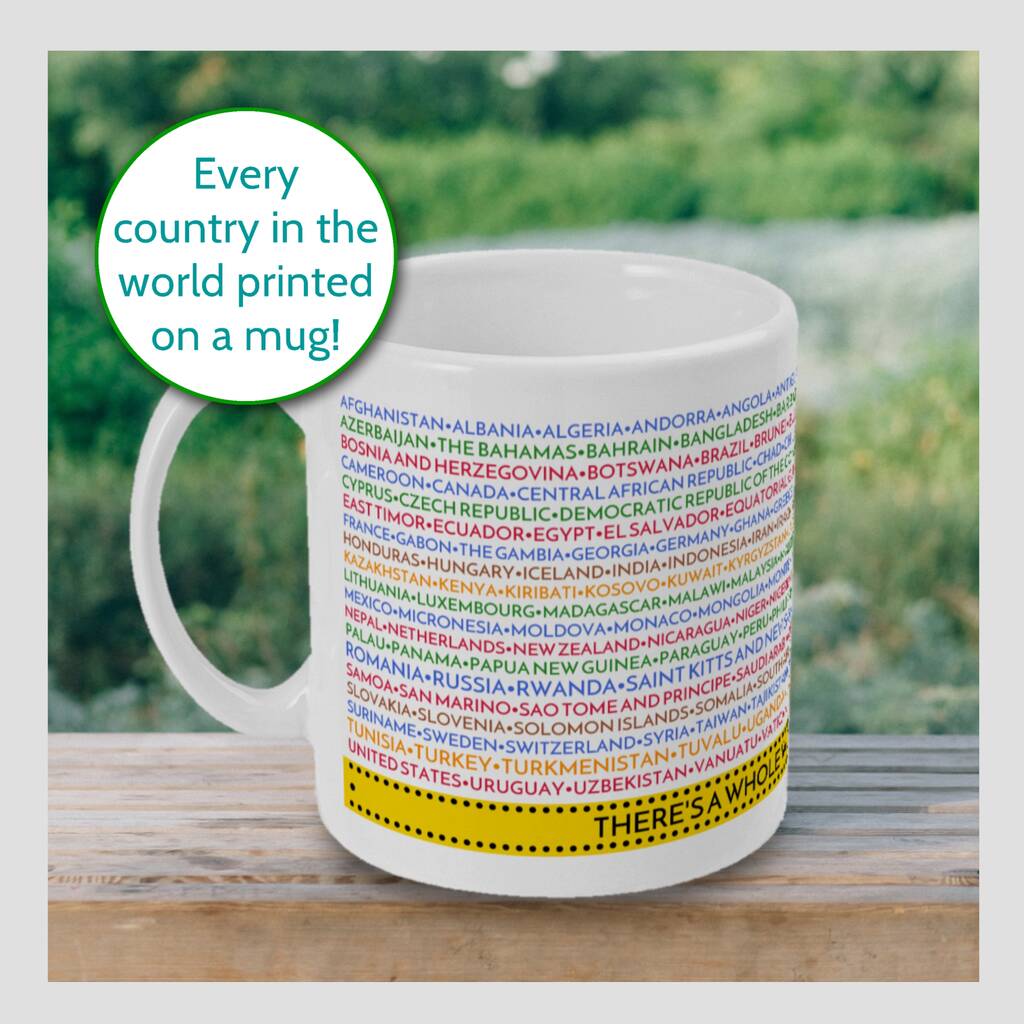The　Personalised　Of　Countries　elevencorners　Travel　By　Mug　World