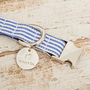 The Chichester Horizontal Striped Bow Tie And Lead, thumbnail 4 of 5