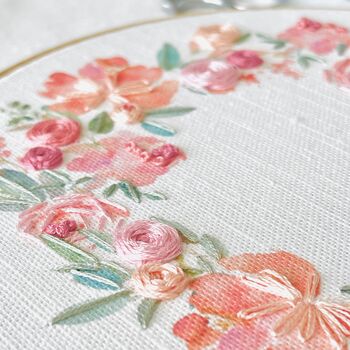 Summer Wreath Embroidery Hoop Kit, 2 of 5