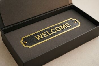 Customisable Brass With Black Plaque For Indications, 2 of 7