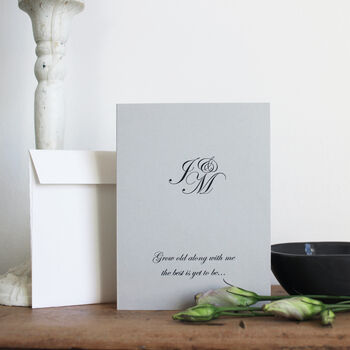 Personalised 'Grow Old With Me' Petite Card, 4 of 4