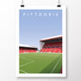 Aberdeen Fc Pittodrie Main/Richard Donald Stand Poster, thumbnail 2 of 8