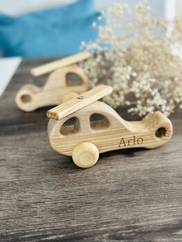 Personalised Wooden Helicopter, 8 of 9