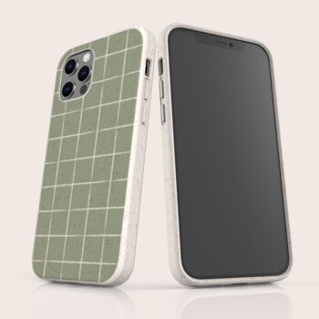 Chalk Grid Biodegradable Phone Case, 3 of 8