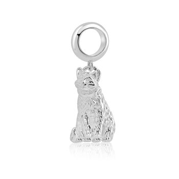 Sitting Cat Charm Sterling Silver, 5 of 9