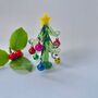 Handmade Tiny Glass Tree With Multicoloured Baubles, thumbnail 4 of 8