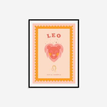 Children's Leo Zodiac Print, 4 of 8