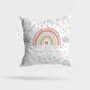 Personalised Rainbow Keepsake Birth Cushion, thumbnail 3 of 7