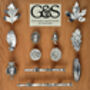 Oak Leaf Pewter Cabinet Handle, Unusual Drawer Knobs, thumbnail 5 of 8