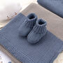 Boy's Maxi Stripe Blanket, Bobble Hat And Mittens Set, thumbnail 5 of 12