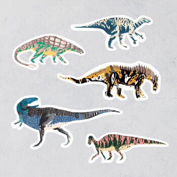 Dinosaur Vinyl Stickers Sheet B, 7 of 9