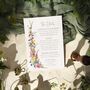 Wildflower Flat Evening Wedding Invitations, thumbnail 7 of 7