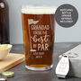 Golf Gifts Beer Glass And Bottle Opener For Him, thumbnail 1 of 6