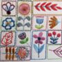 Flowery Folk Hand Embroidery Pattern Digital Product, thumbnail 3 of 8