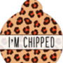 Spiced Honey Leopard Custom ID Dog Tag, thumbnail 1 of 3